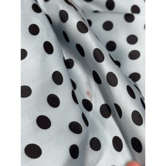 RASARIO Polka-Dot Silk Organza Off-The-Shoulder Midi Dress IT 44 - Picture 9 of 14